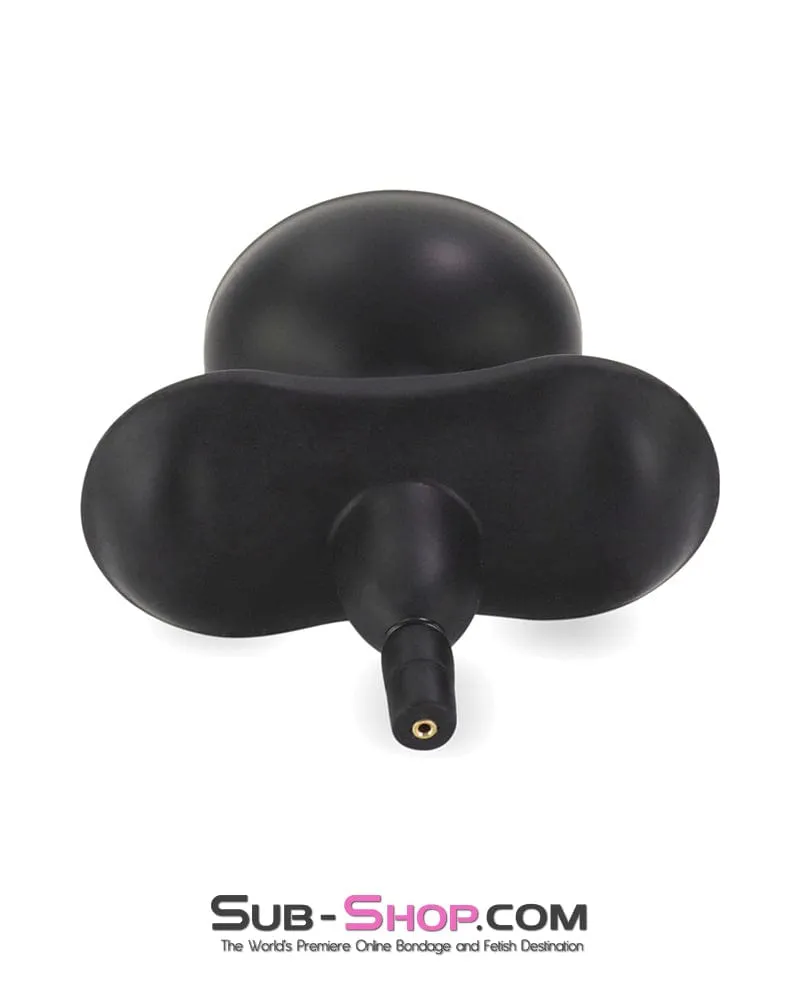 0491W-SIS      Pretty Female Led Relationship Sissy Slave Butterfly Pump Gag