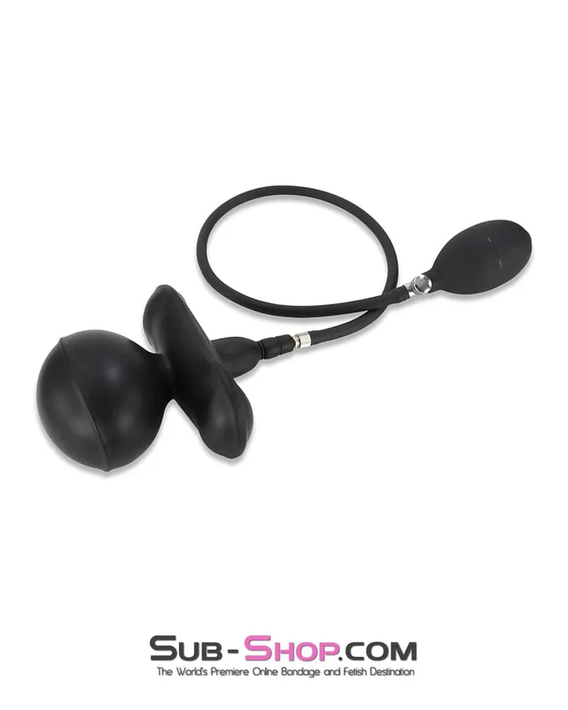 0491W-SIS      Pretty Female Led Relationship Sissy Slave Butterfly Pump Gag