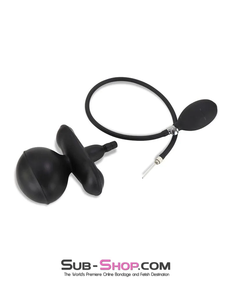 0491W-SIS      Pretty Female Led Relationship Sissy Slave Butterfly Pump Gag