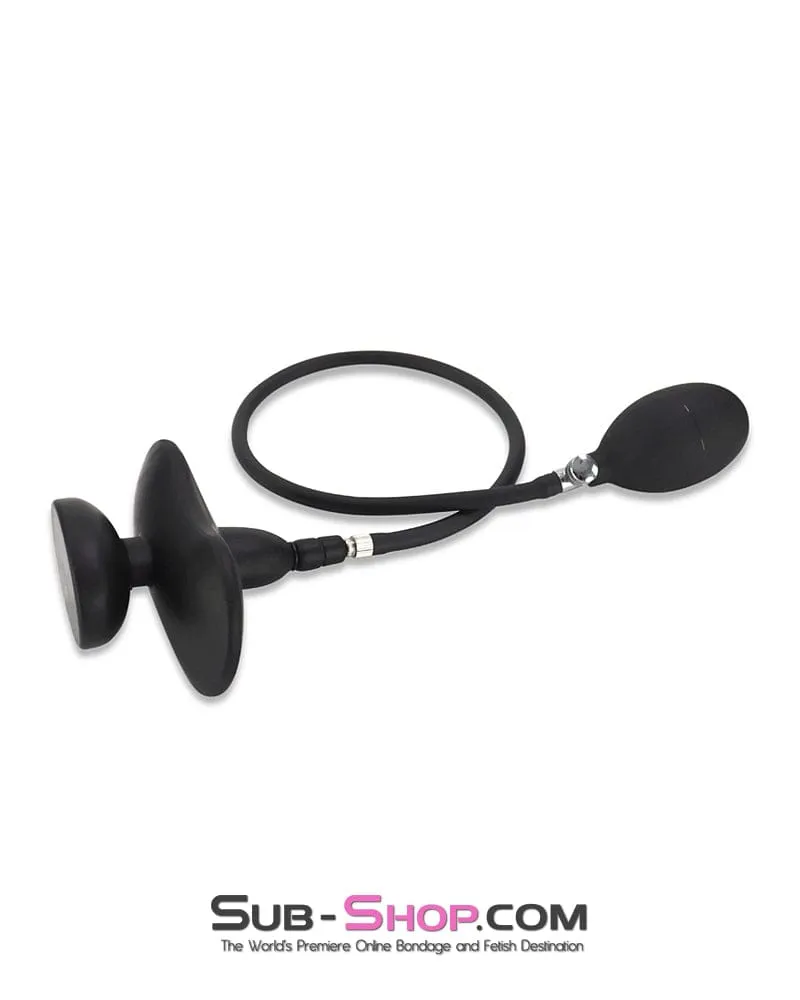 0491W-SIS      Pretty Female Led Relationship Sissy Slave Butterfly Pump Gag