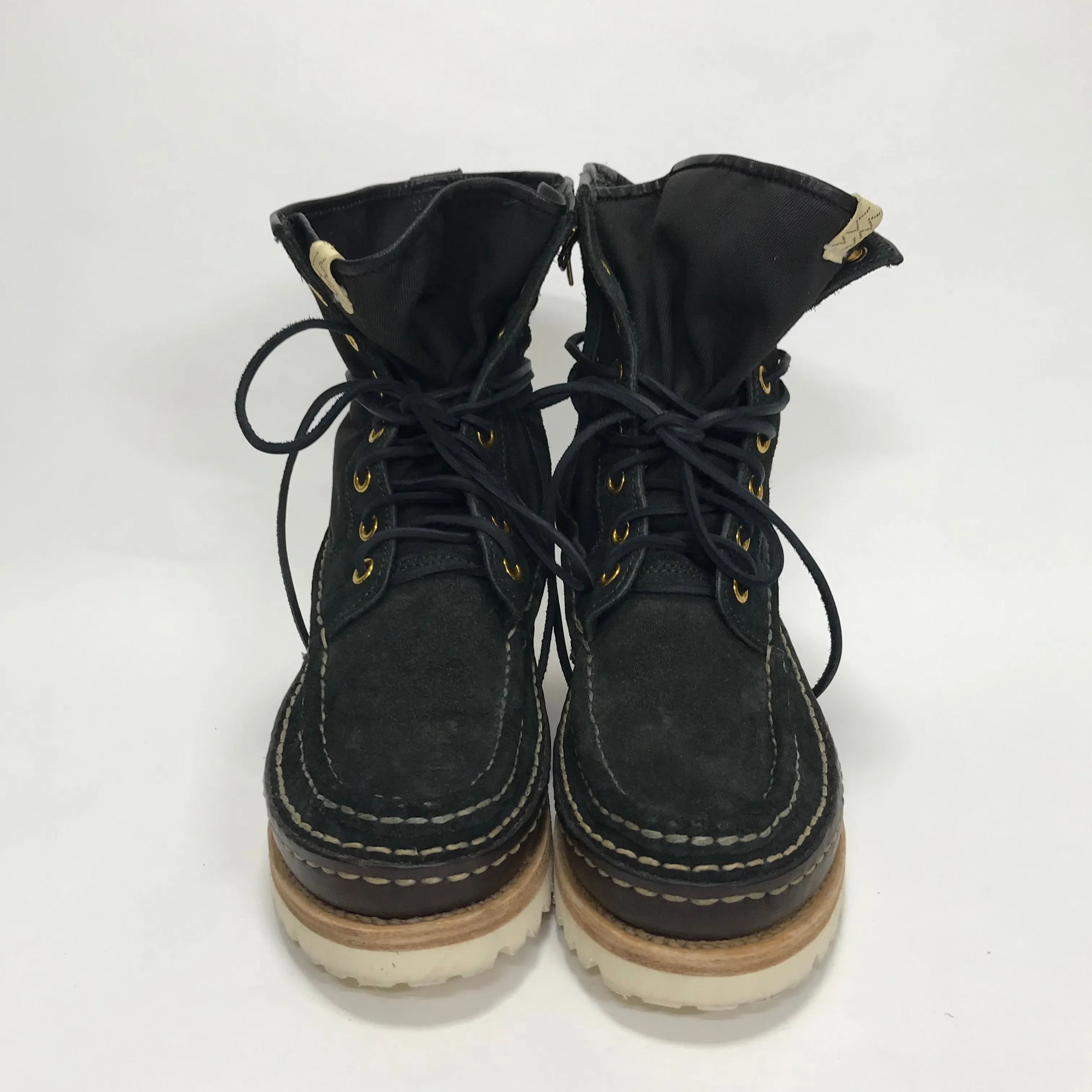 [10] Visvim Grizzly Boots Folk Black