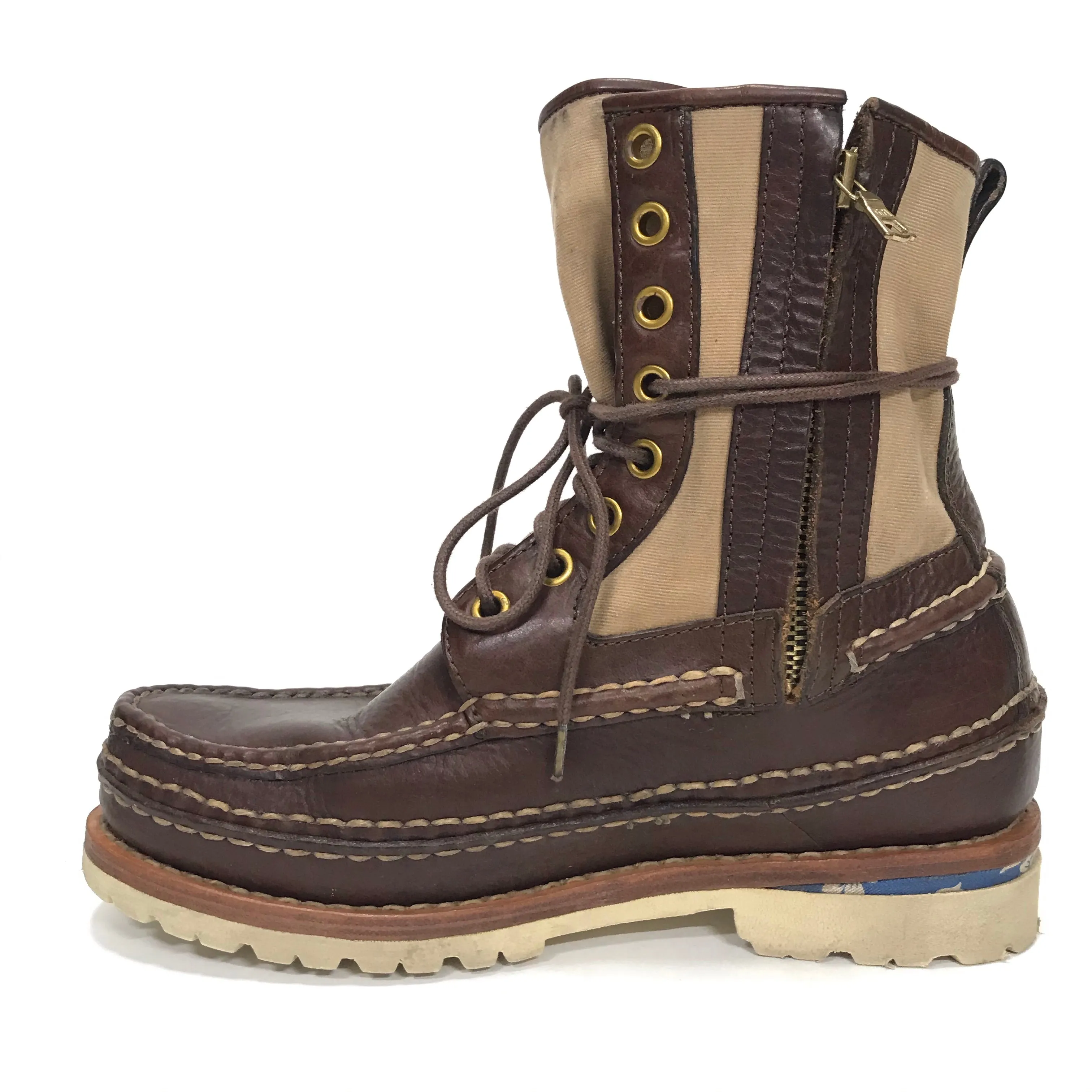 [10.5] Visvim 14AW Grizzly Boots Folk Dk Brown