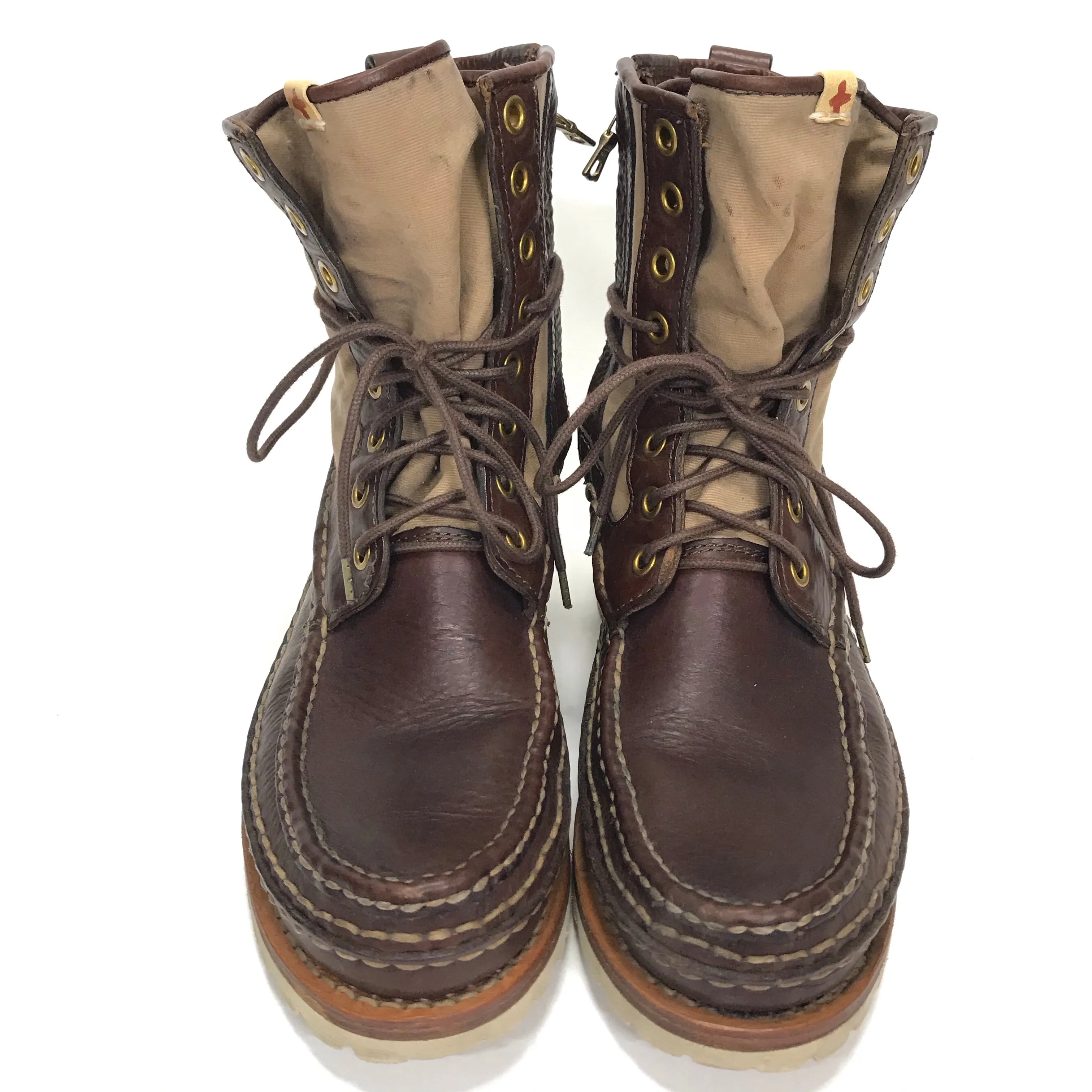 [10.5] Visvim 14AW Grizzly Boots Folk Dk Brown