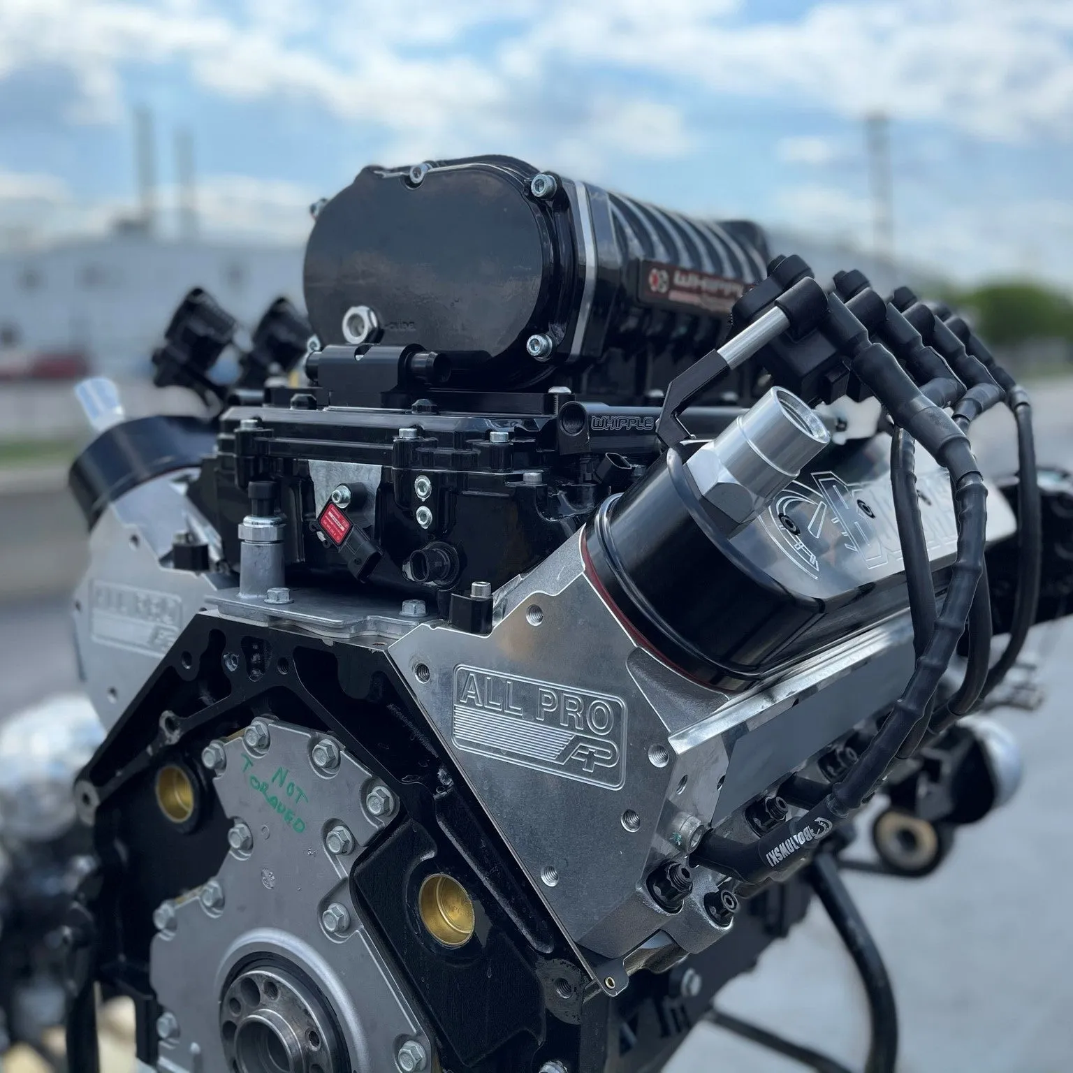 1,200 HP 3.0L Whipple Supercharged LS Engine. Includes Serpentine System & Holley EMS