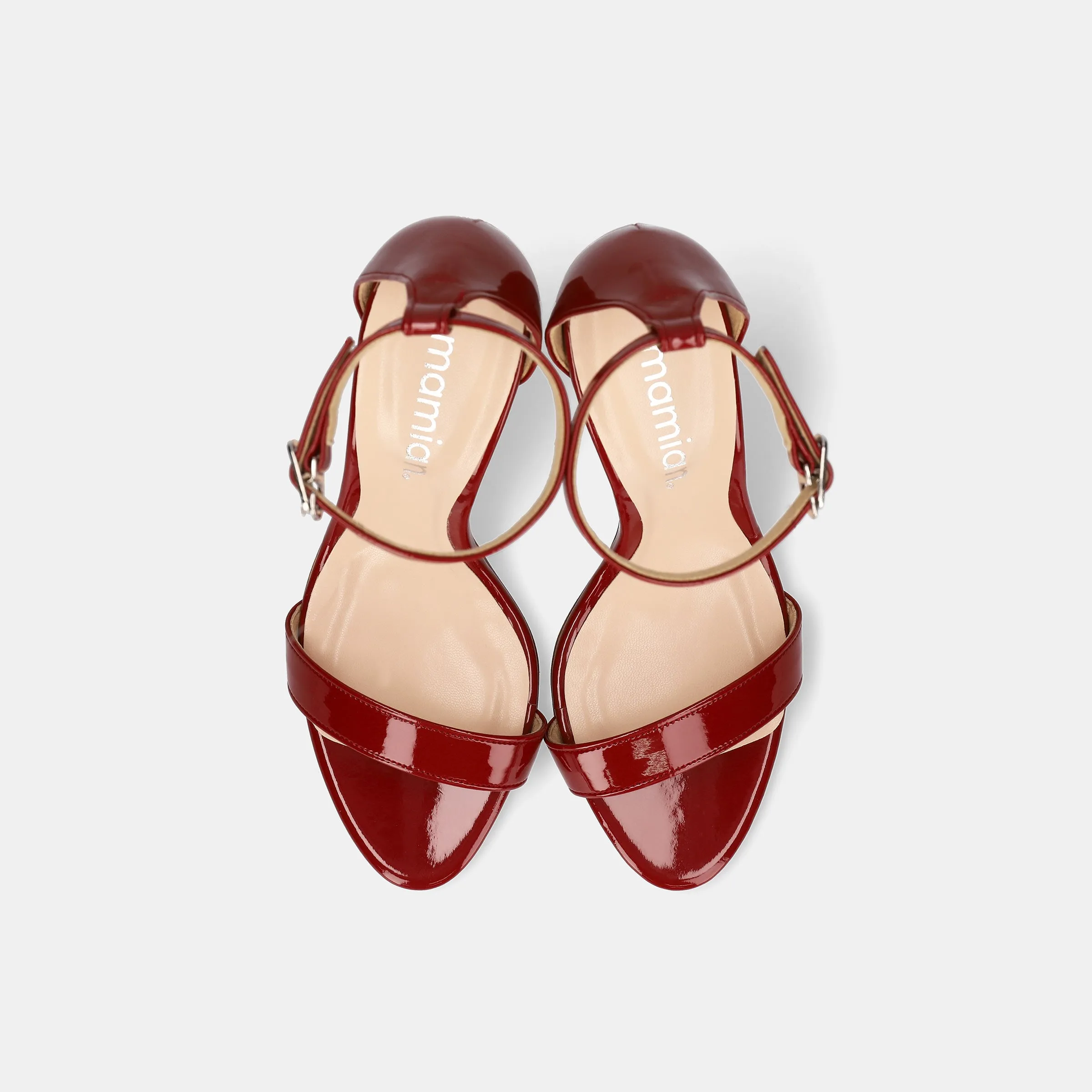 15% OFF: High heel line sandals (3570) Red E