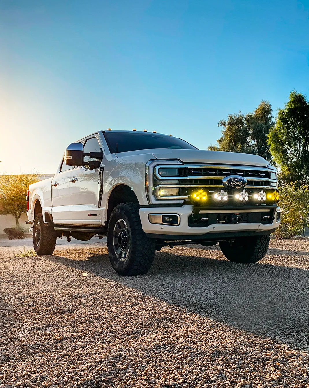 2023  Ford F-250 Super Duty Front Light Mount Kit (Stock Bumper)