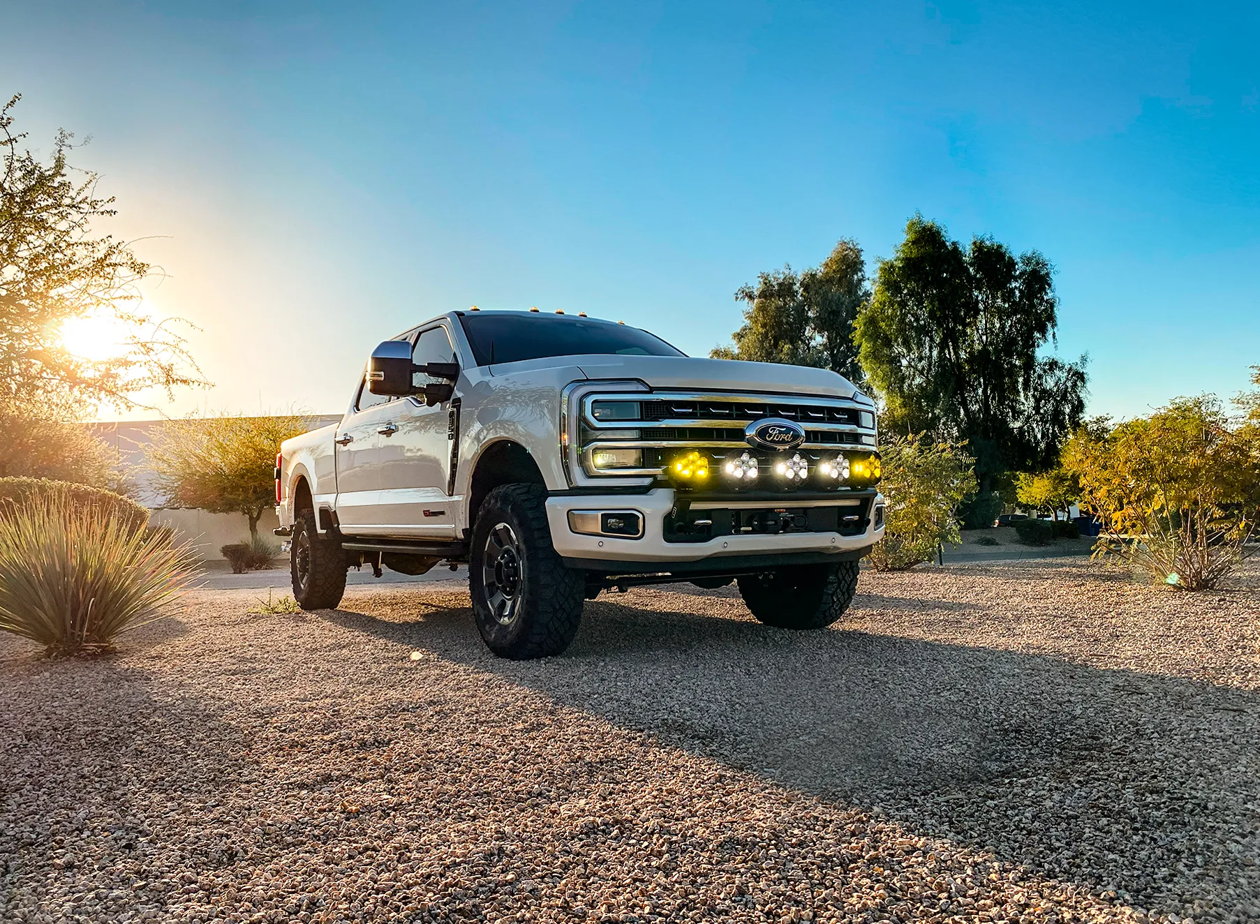 2023  Ford F-250 Super Duty Front Light Mount Kit (Stock Bumper)