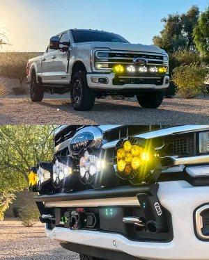 2023  Ford F-250 Super Duty Front Light Mount Kit (Stock Bumper)