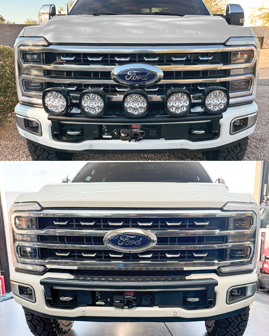 2023  Ford F-250 Super Duty Front Light Mount Kit (Stock Bumper)