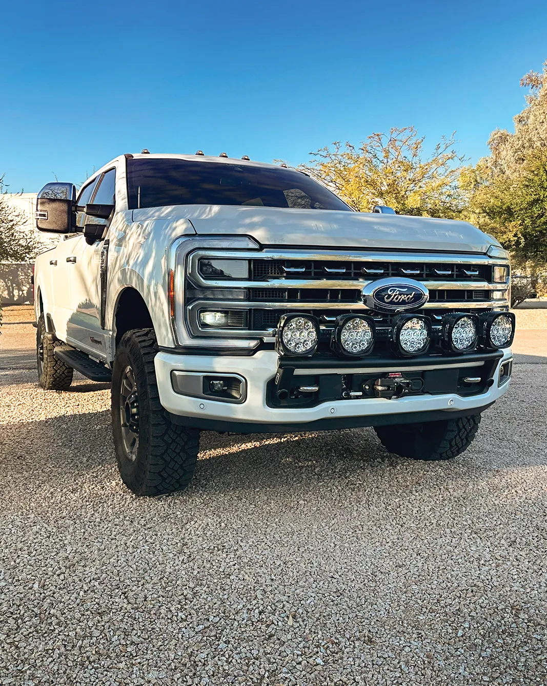 2023  Ford F-250 Super Duty Front Light Mount Kit (Stock Bumper)