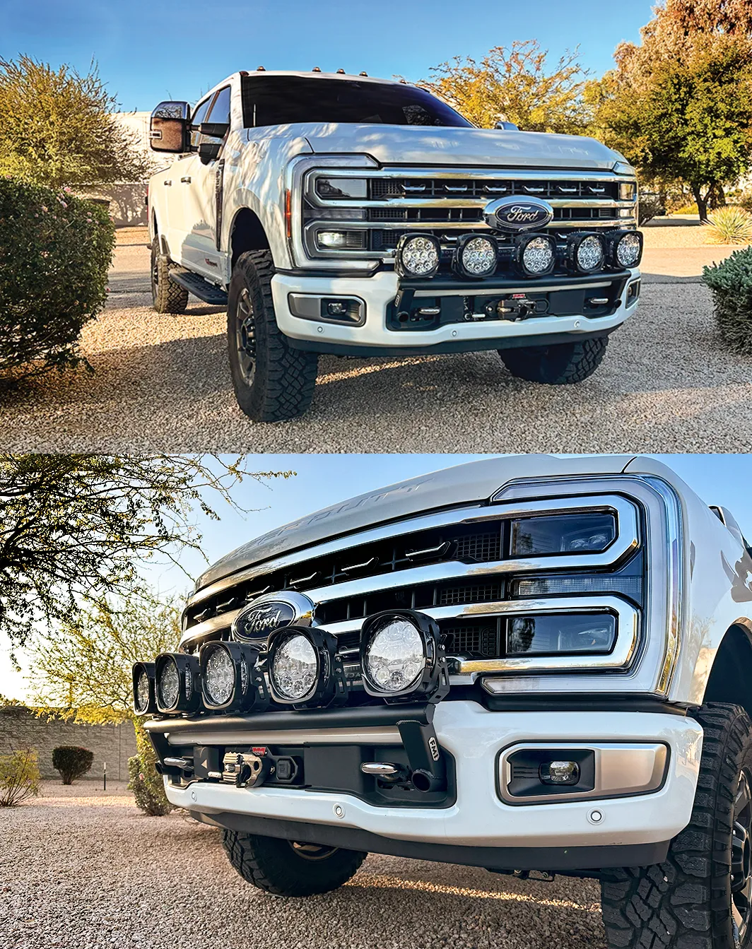 2023  Ford F-250 Super Duty Front Light Mount Kit (Stock Bumper)