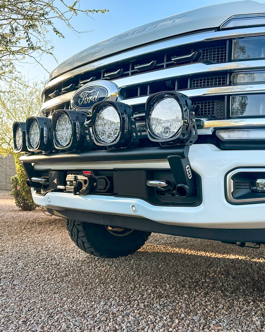 2023  Ford F-250 Super Duty Front Light Mount Kit (Stock Bumper)
