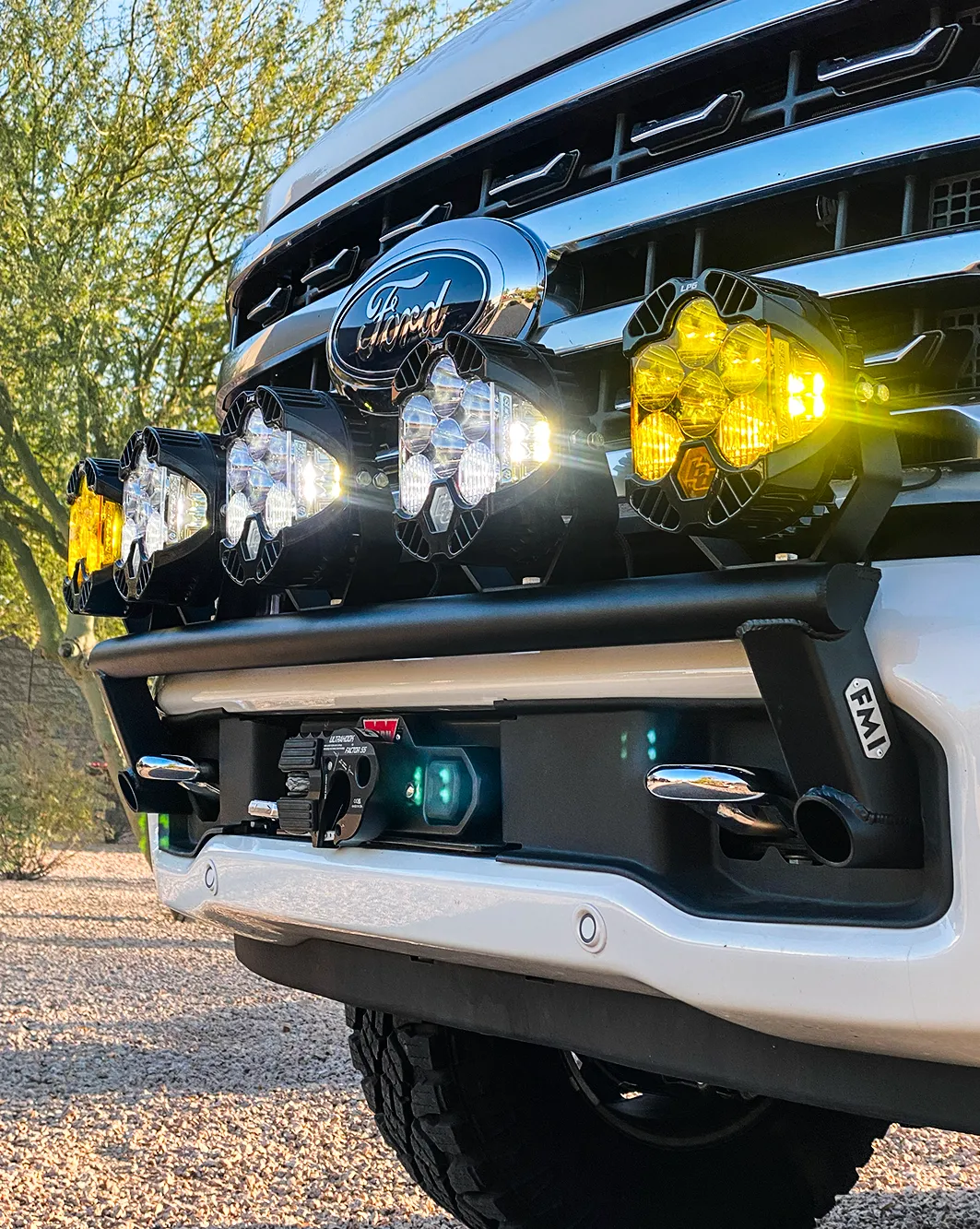 2023  Ford F-250 Super Duty Front Light Mount Kit (Stock Bumper)