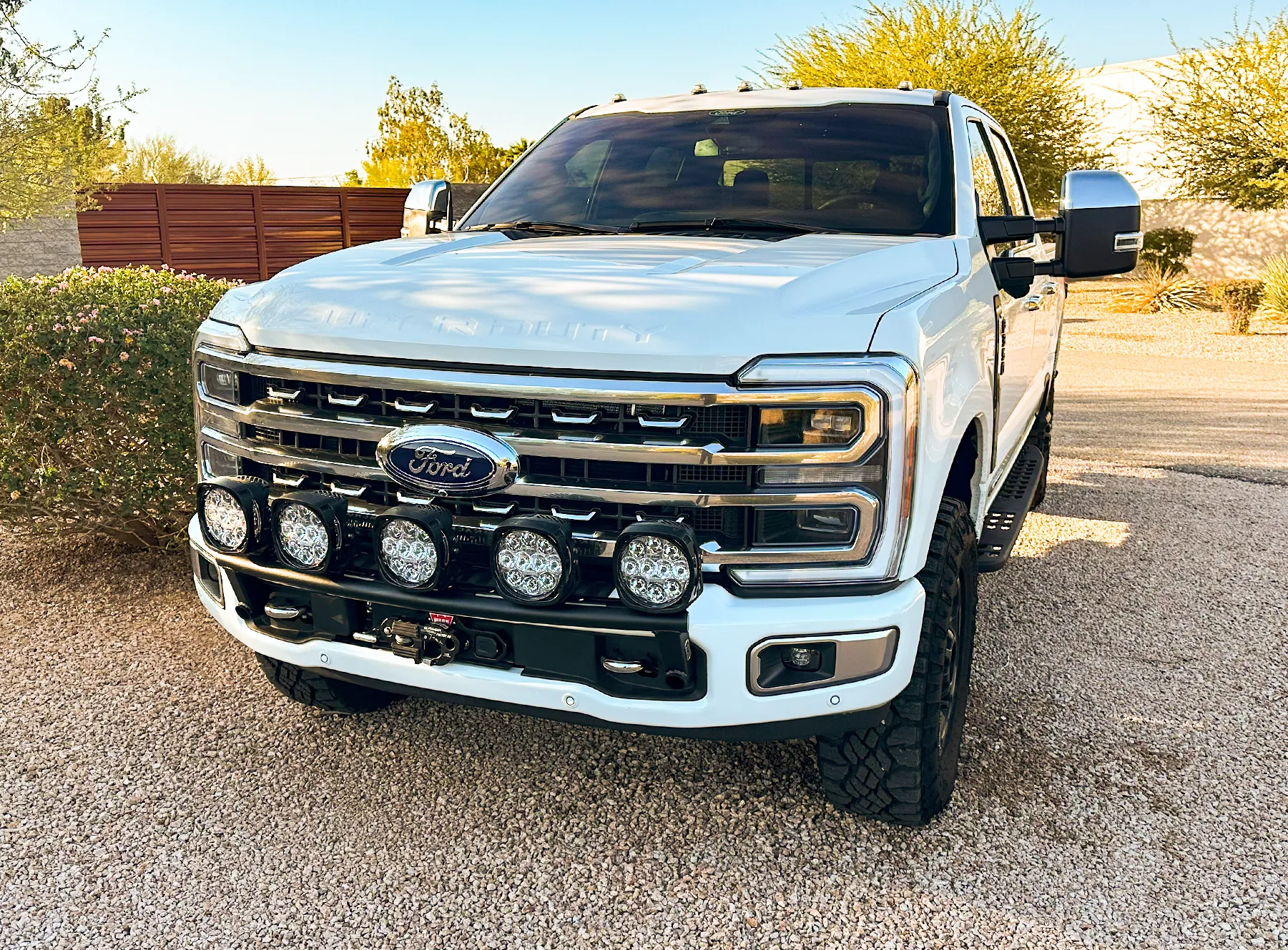 2023  Ford F-250 Super Duty Front Light Mount Kit (Stock Bumper)