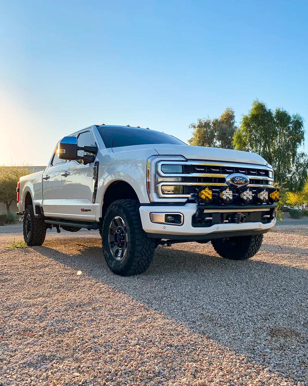 2023  Ford F-250 Super Duty Front Light Mount Kit (Stock Bumper)