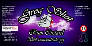 30ml Grog Shot Concentrate - Rum Custard