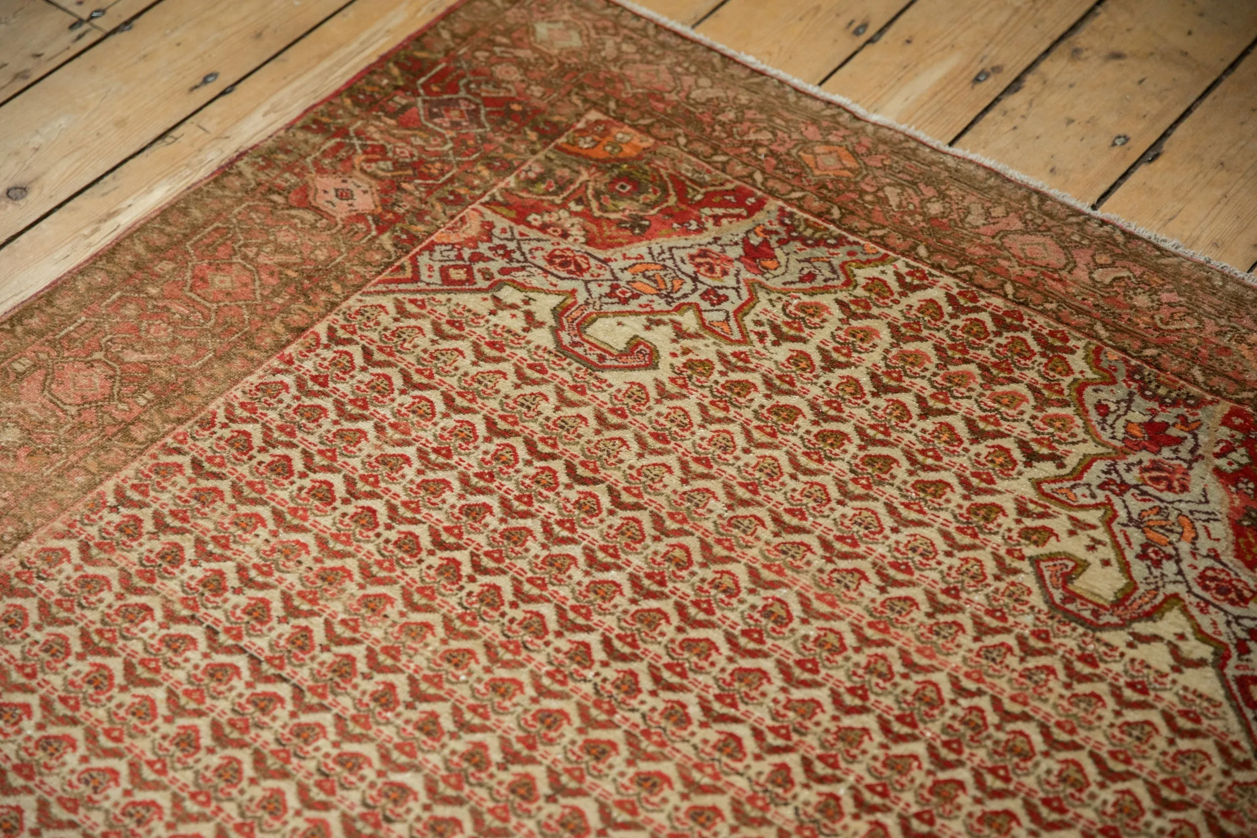 4x7 Vintage Distressed Malayer Rug