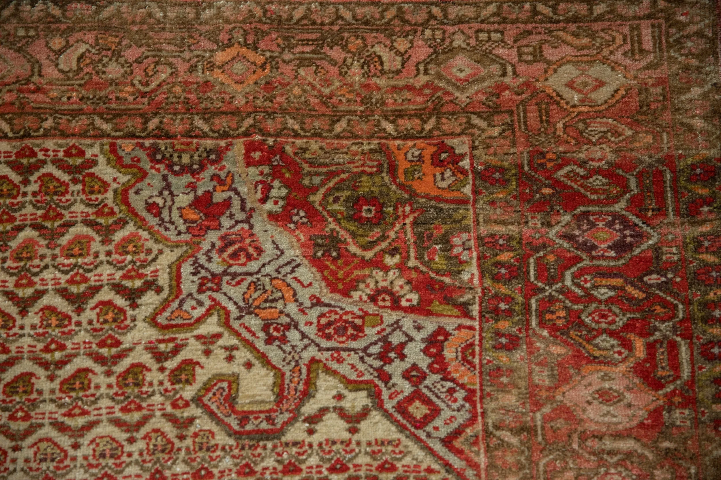 4x7 Vintage Distressed Malayer Rug