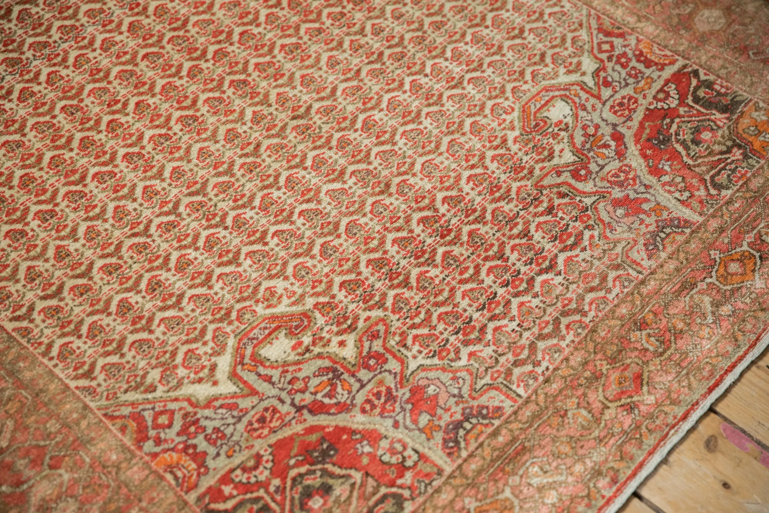 4x7 Vintage Distressed Malayer Rug