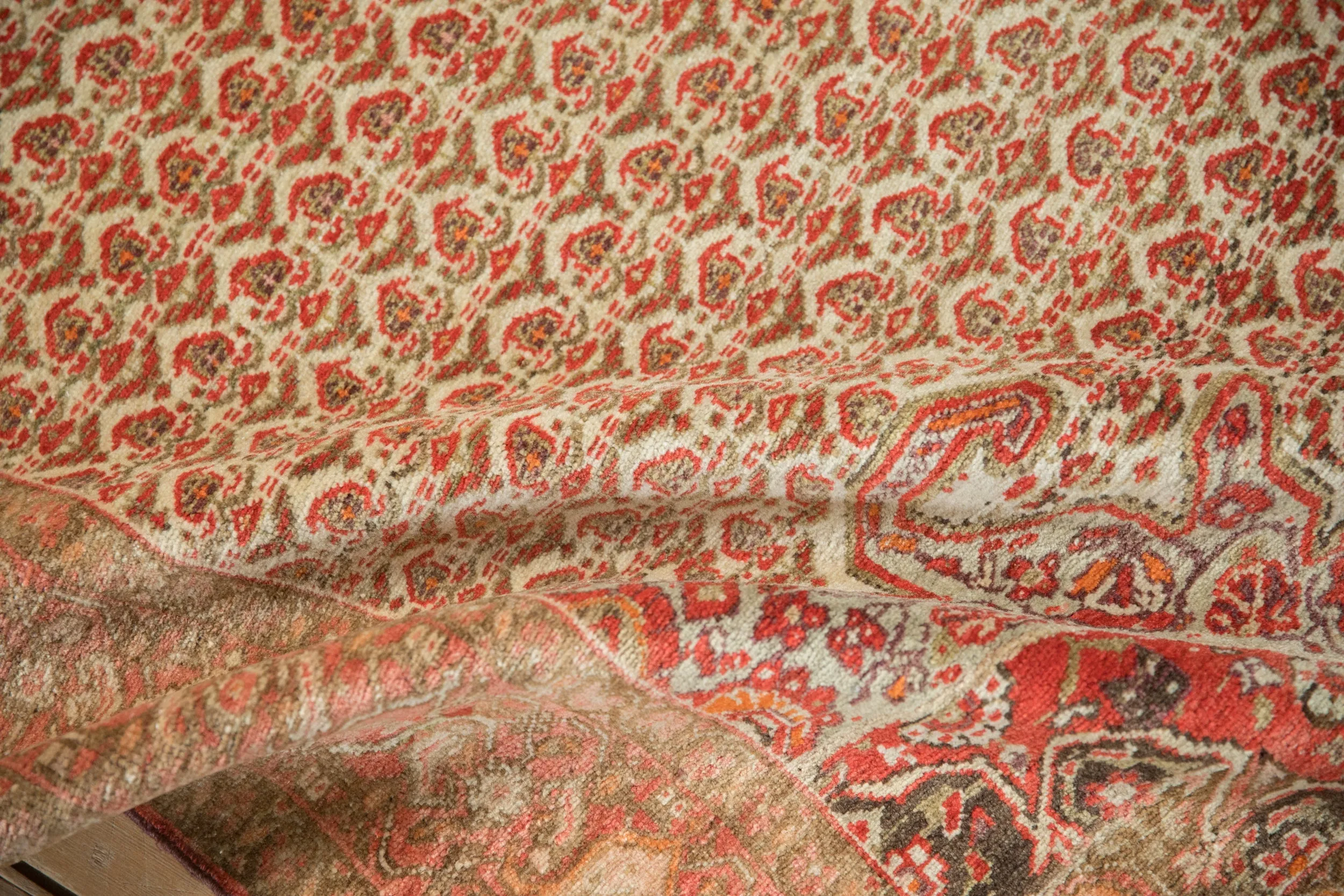 4x7 Vintage Distressed Malayer Rug