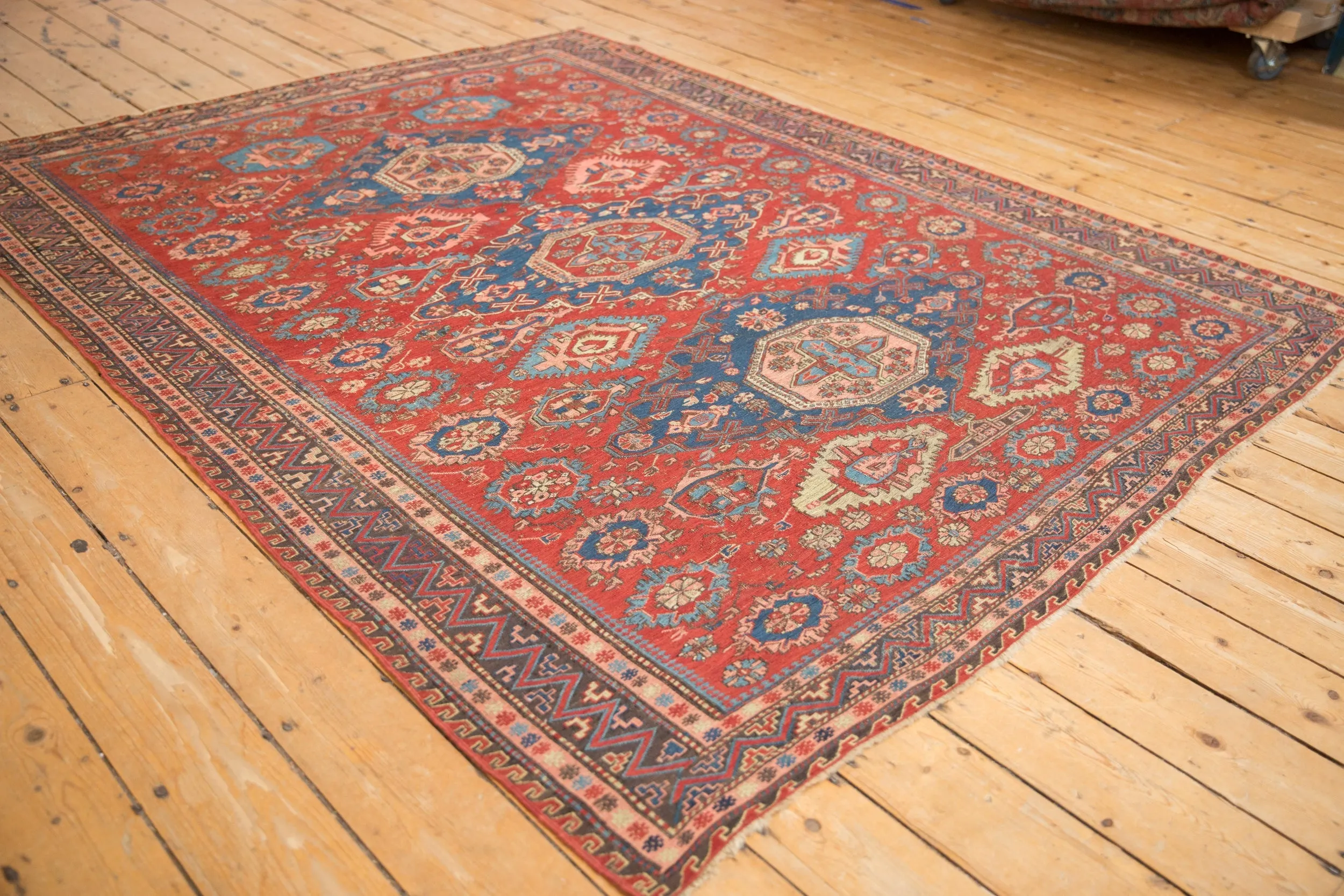 6x7.5 Antique Caucasian Soumac Carpet