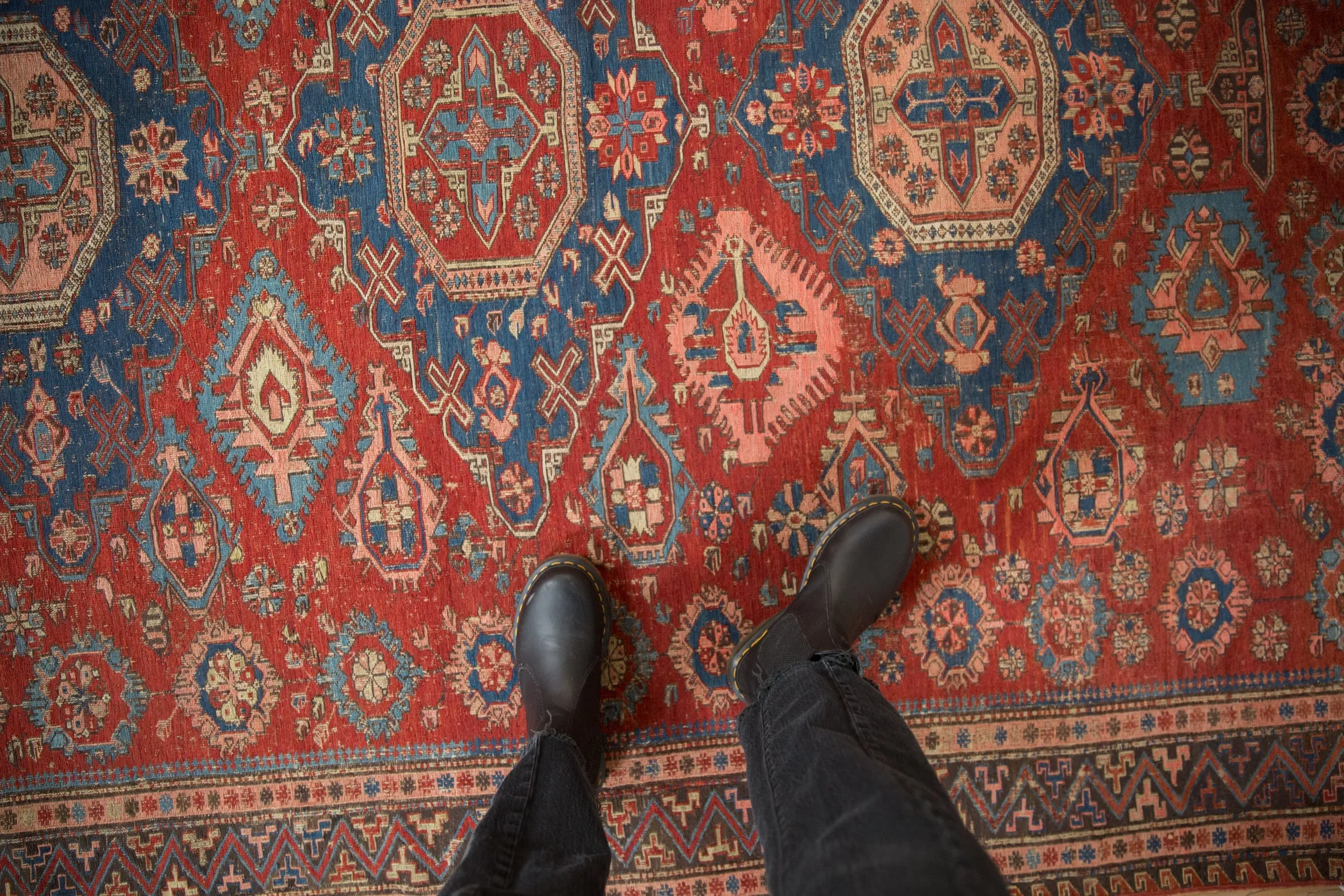 6x7.5 Antique Caucasian Soumac Carpet