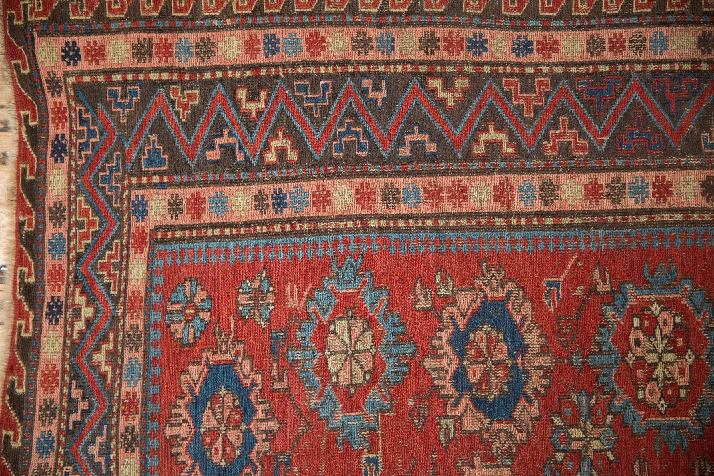 6x7.5 Antique Caucasian Soumac Carpet