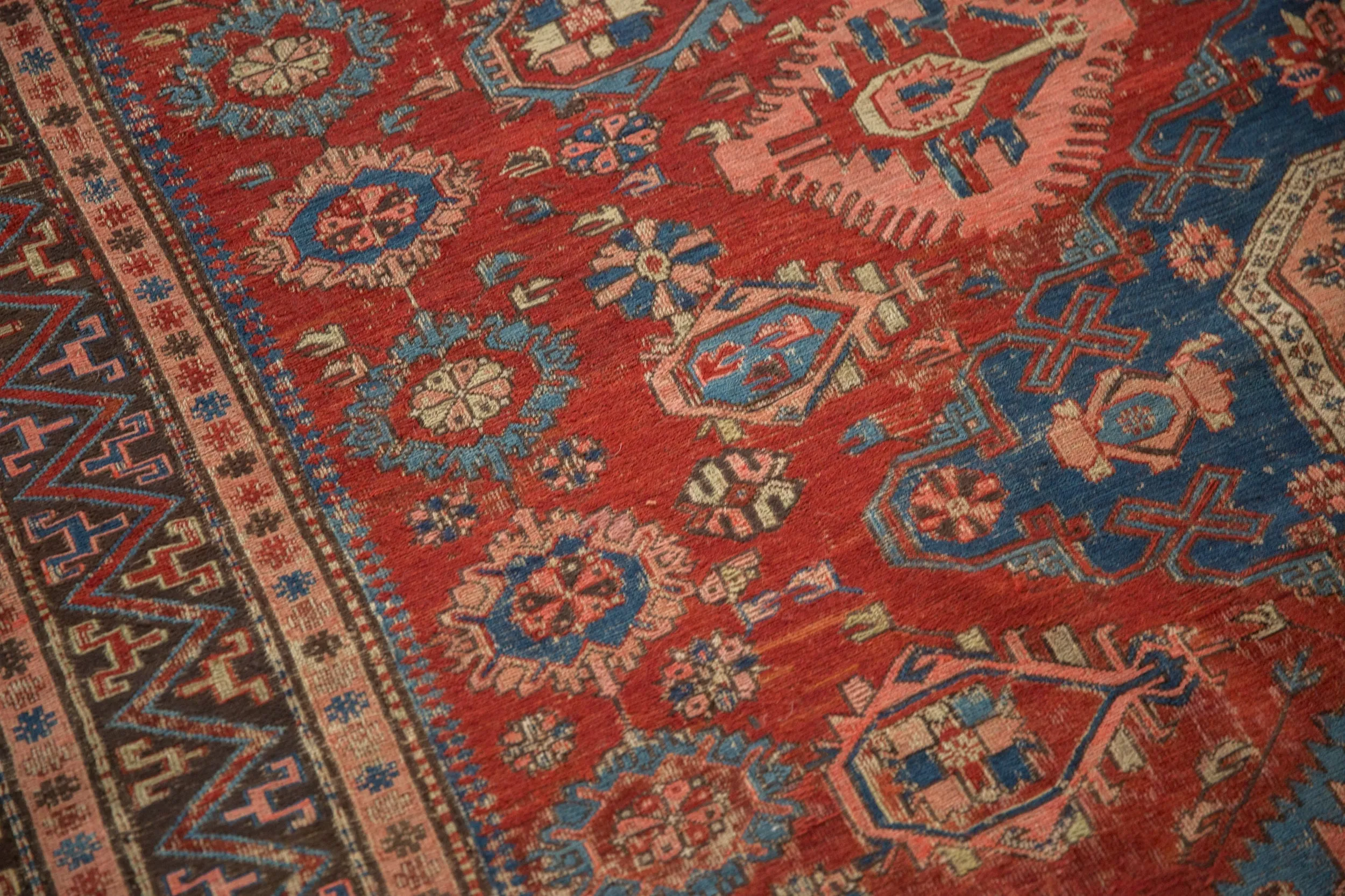 6x7.5 Antique Caucasian Soumac Carpet