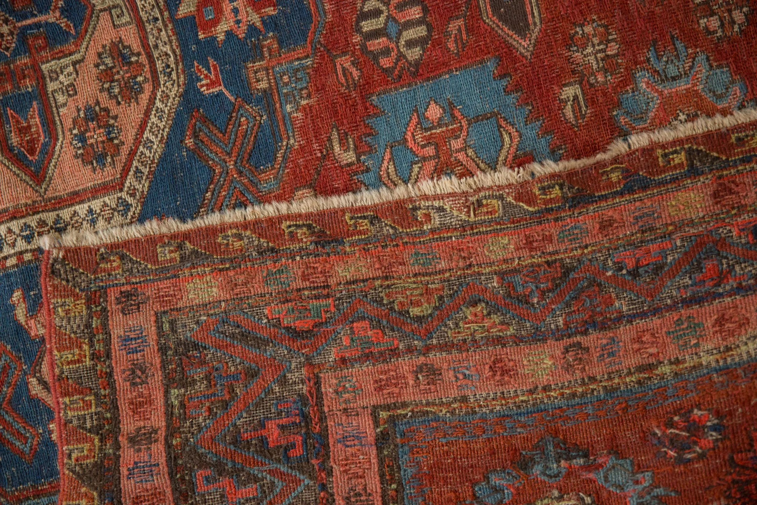 6x7.5 Antique Caucasian Soumac Carpet