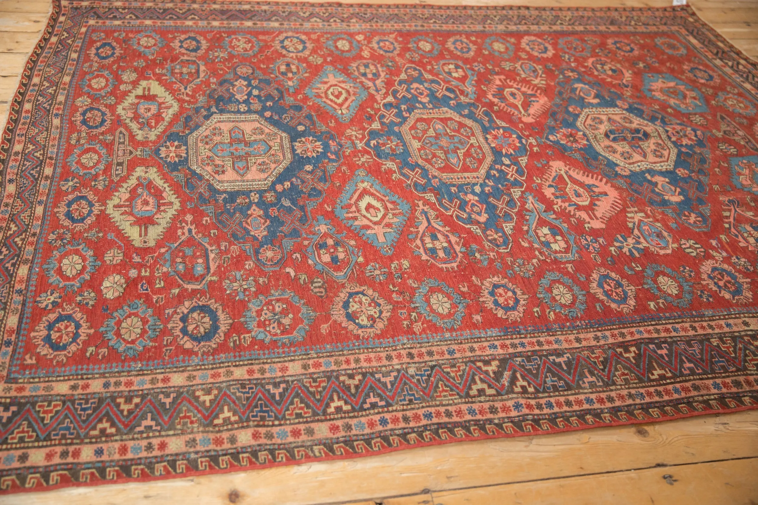 6x7.5 Antique Caucasian Soumac Carpet