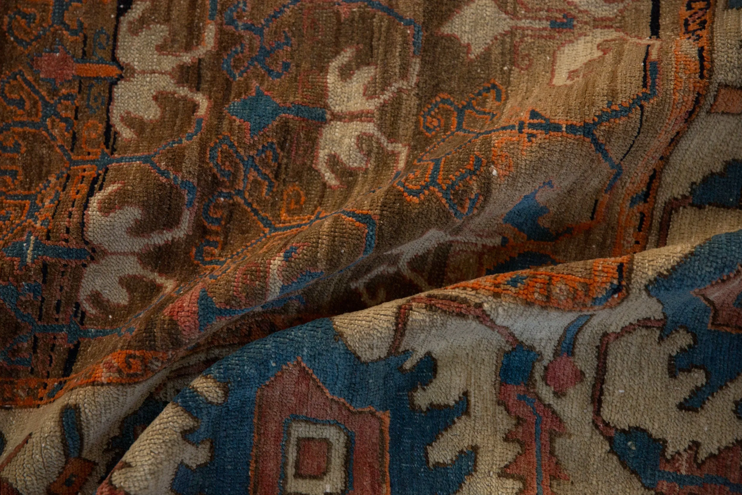 7.5x13 Antique Bakshaish Carpet