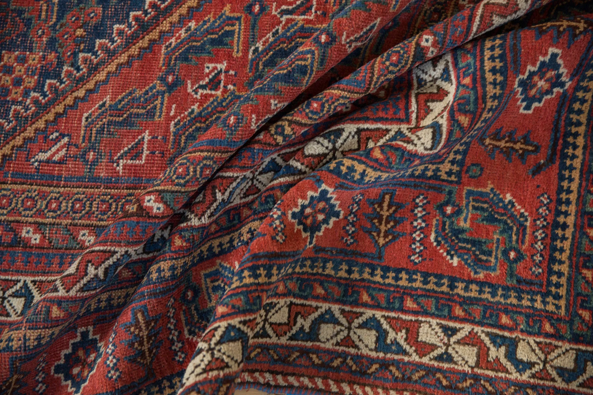 7.5x16 Vintage Afshar Carpet Runner