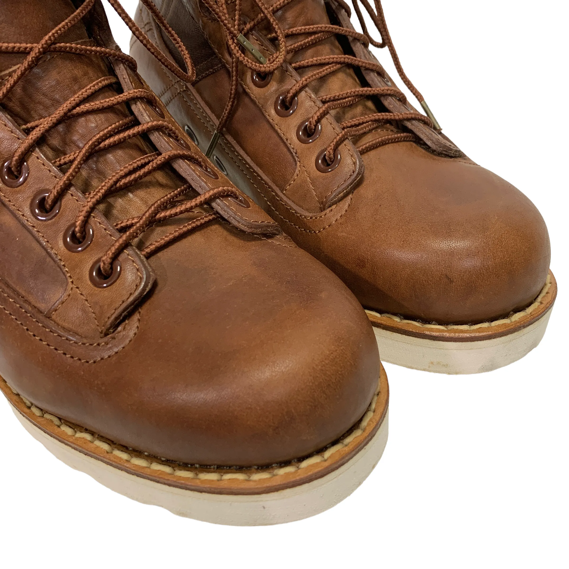 [8] Visvim Beard Boots Folk Leather Brown
