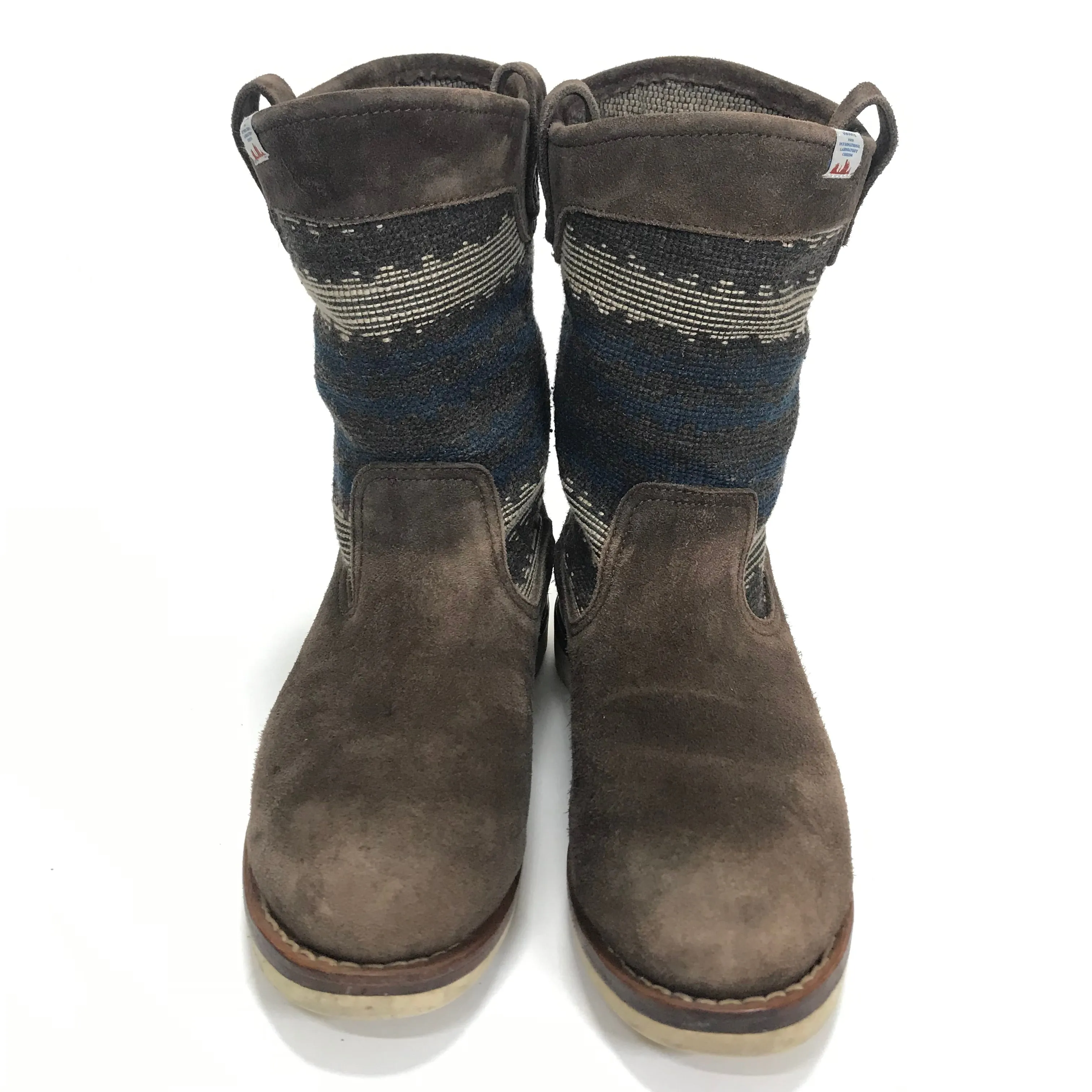 [9] Visvim 11SS Wabanaki Boots Folk Blanket Dk Brown