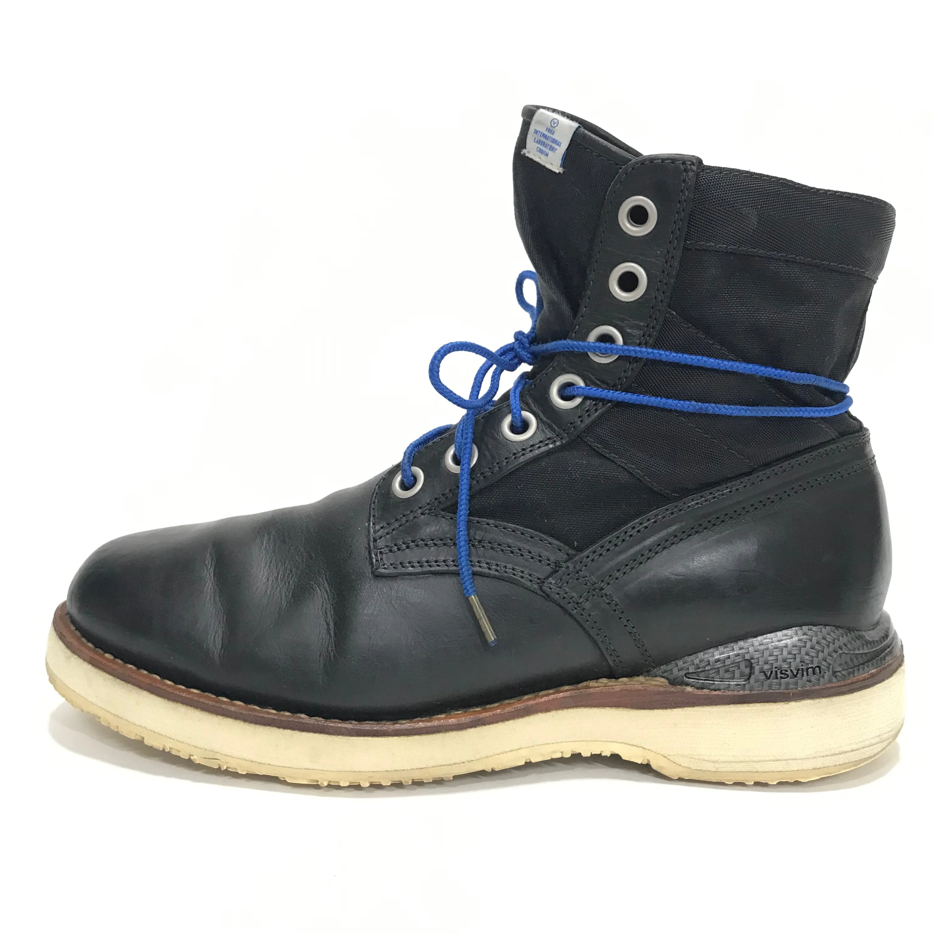 [9.5] Visvim 7 Hole 73 Boots Folk Carbon Black