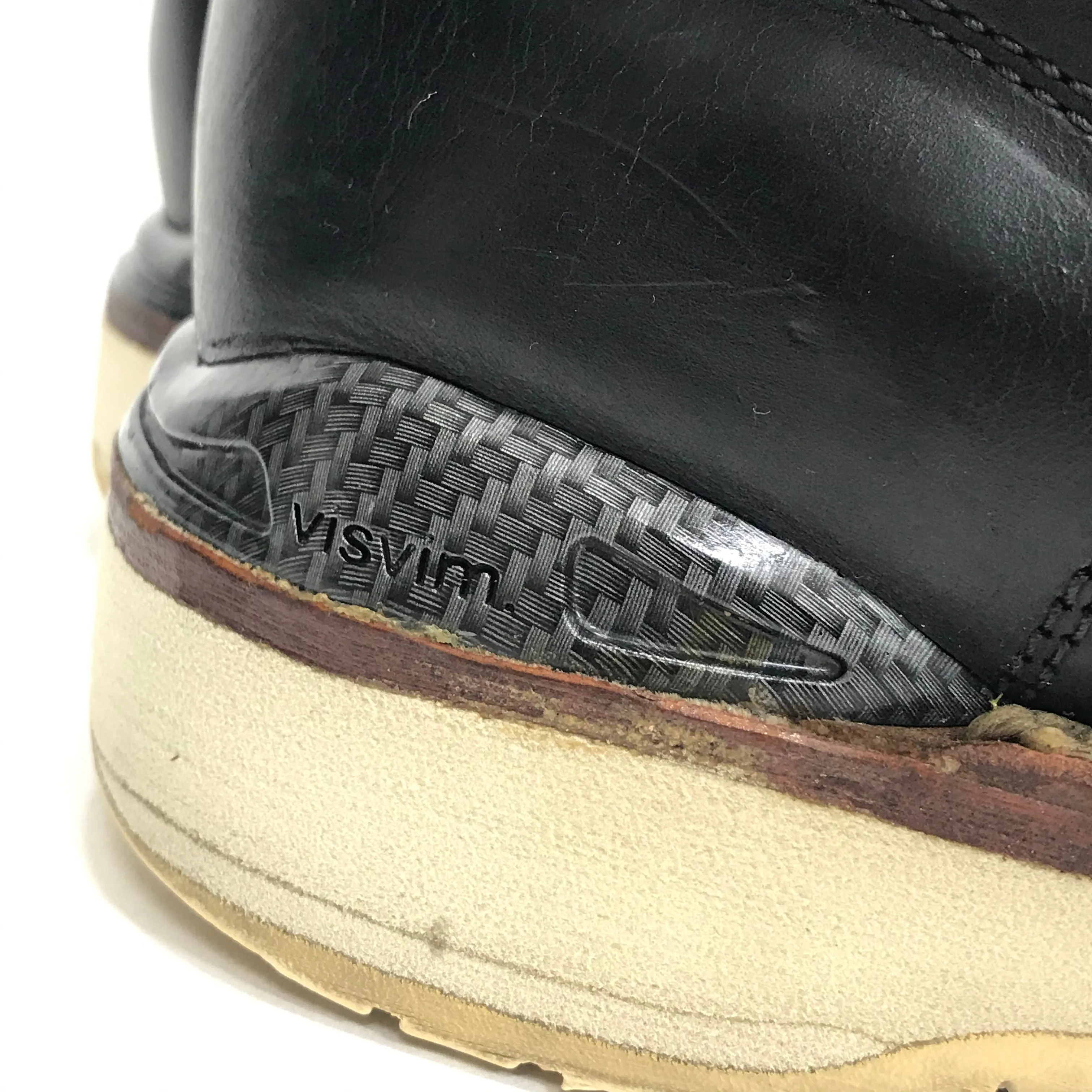[9.5] Visvim 7 Hole 73 Boots Folk Carbon Black
