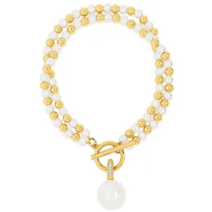 Absolute Pearl Beaded TBar Bracelet