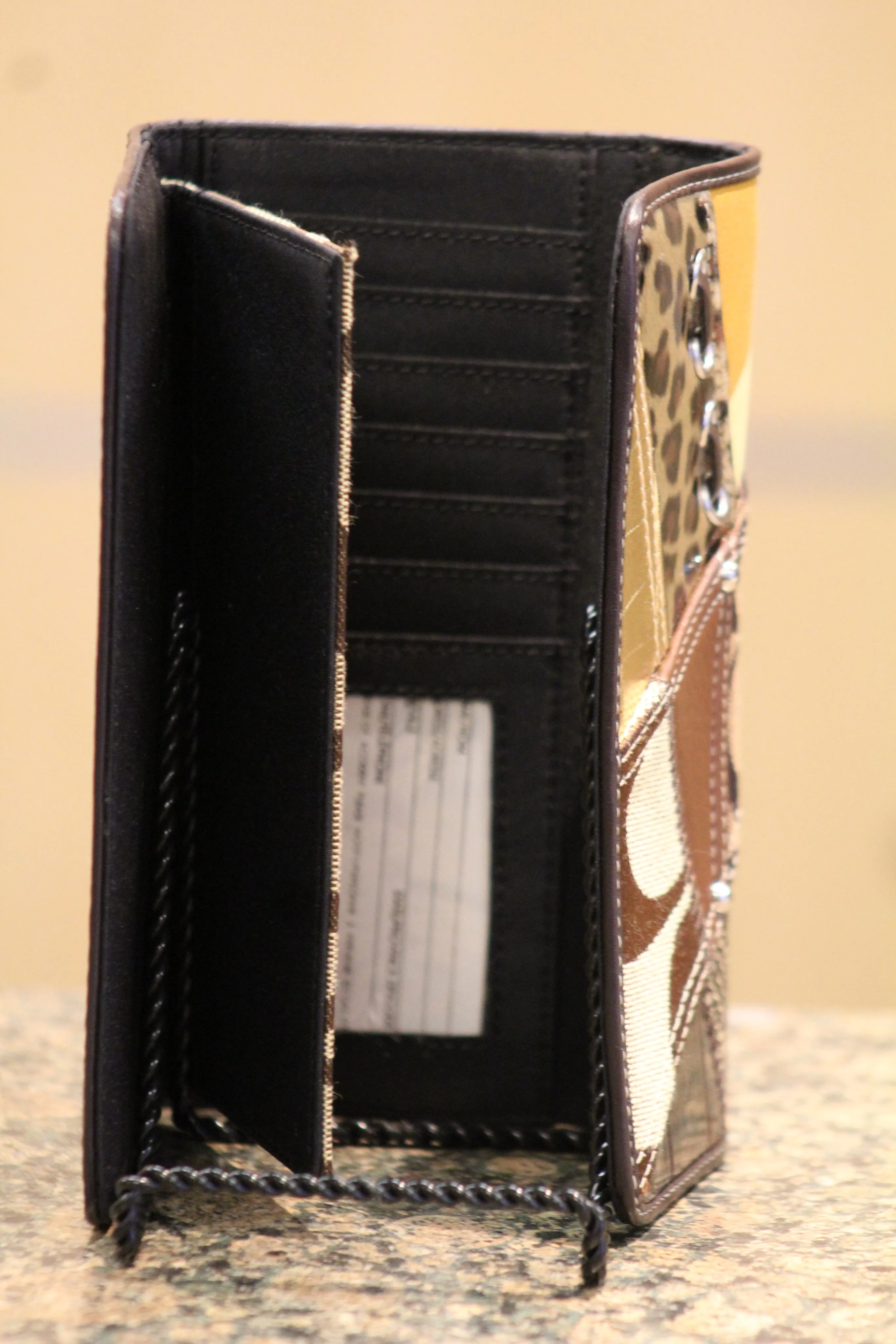 ADO | Leopard Print Trifold Wallet