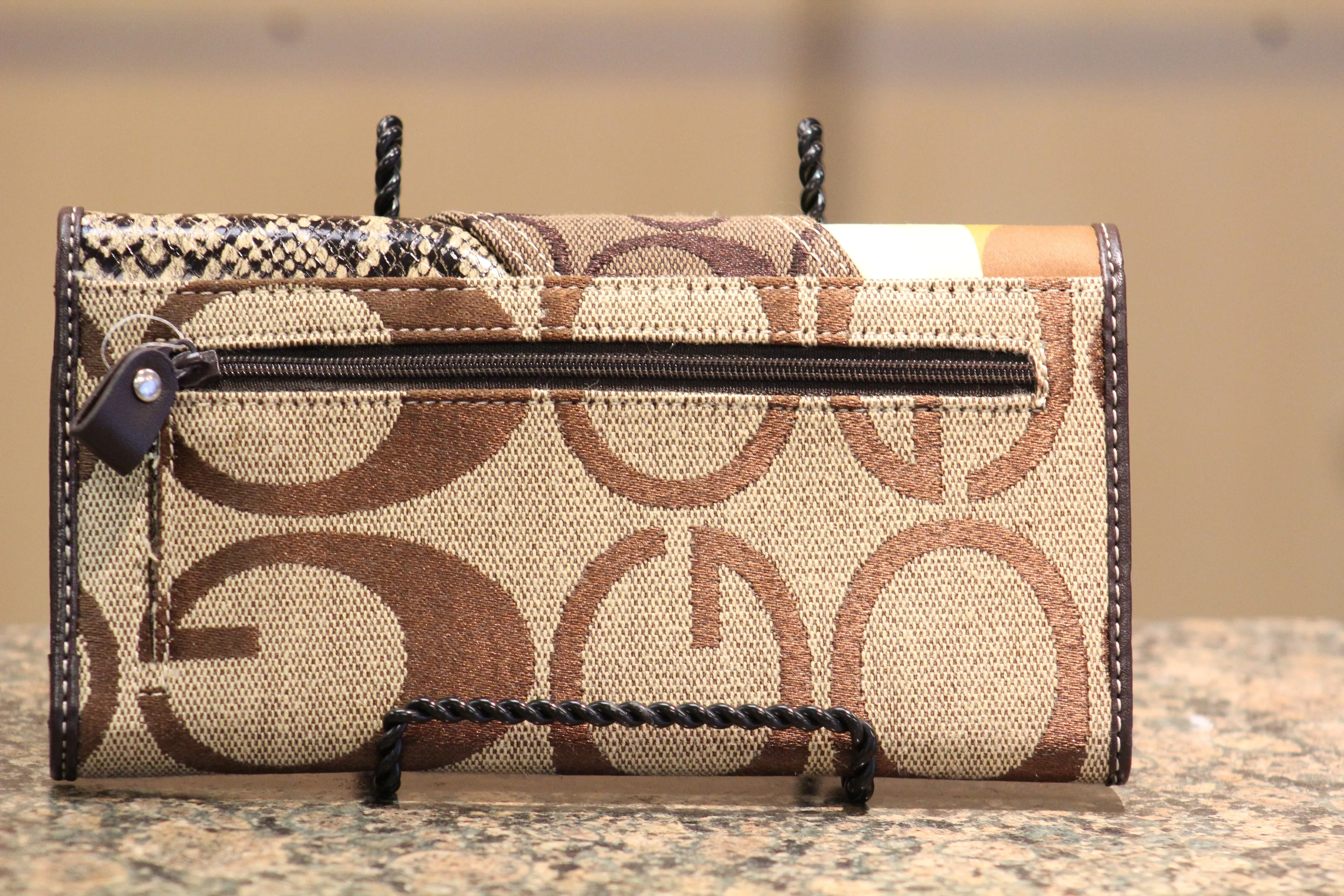 ADO | Leopard Print Trifold Wallet