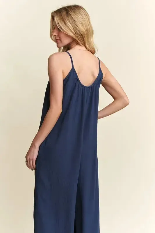 ADORA Wide Leg Casual Cami Jumpsuit