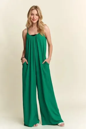 ADORA Wide Leg Casual Cami Jumpsuit