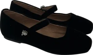 Age of Innocence Black Velvet Pumps With Dimante Detail UK 12.5 EU 31 👼
