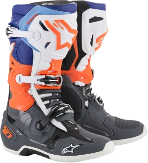 ALPINESTARS(MX) Tech 10 Boots - Gray/Orange/Blue