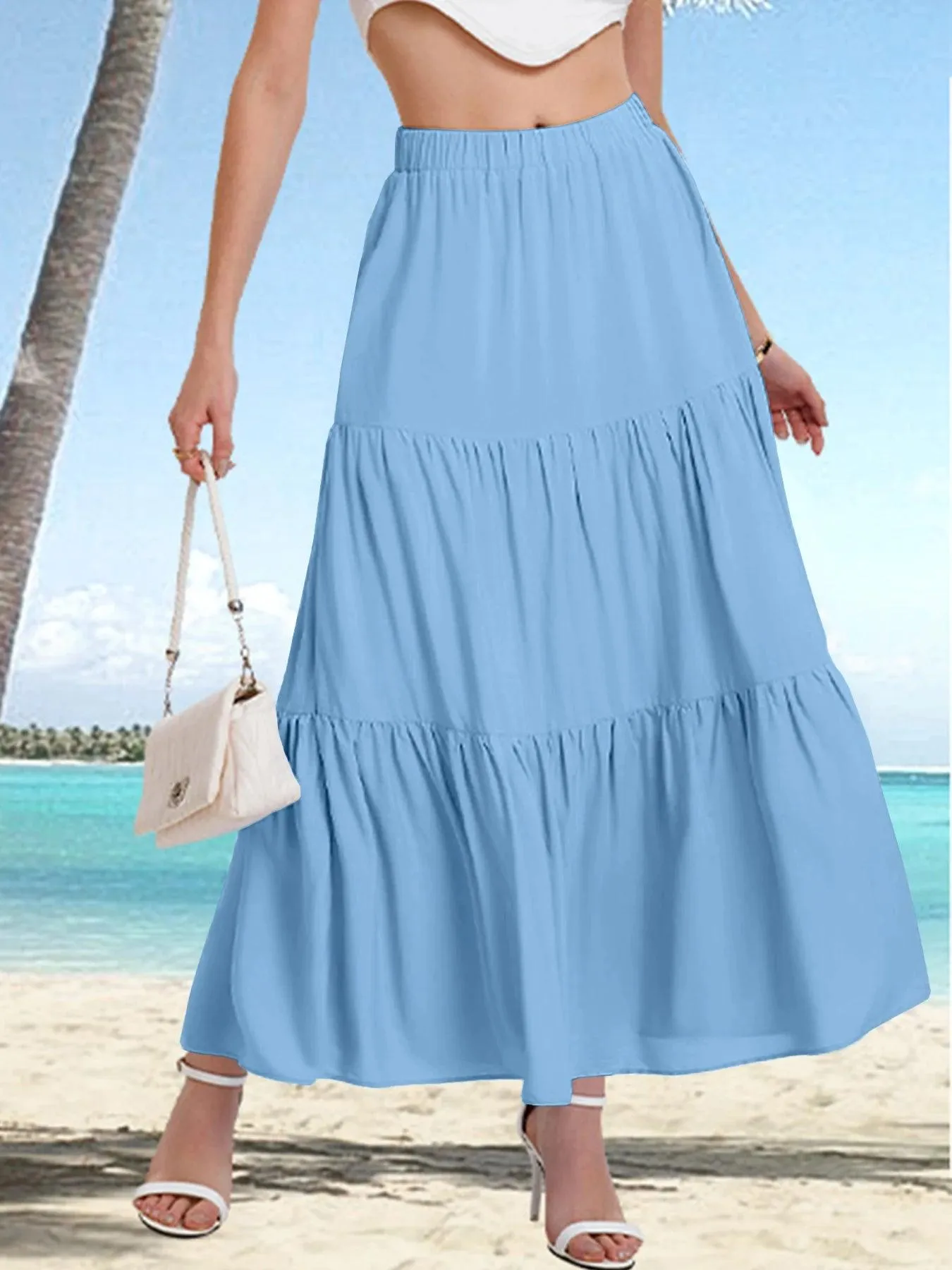 Amelia A-line Maxi Skirt