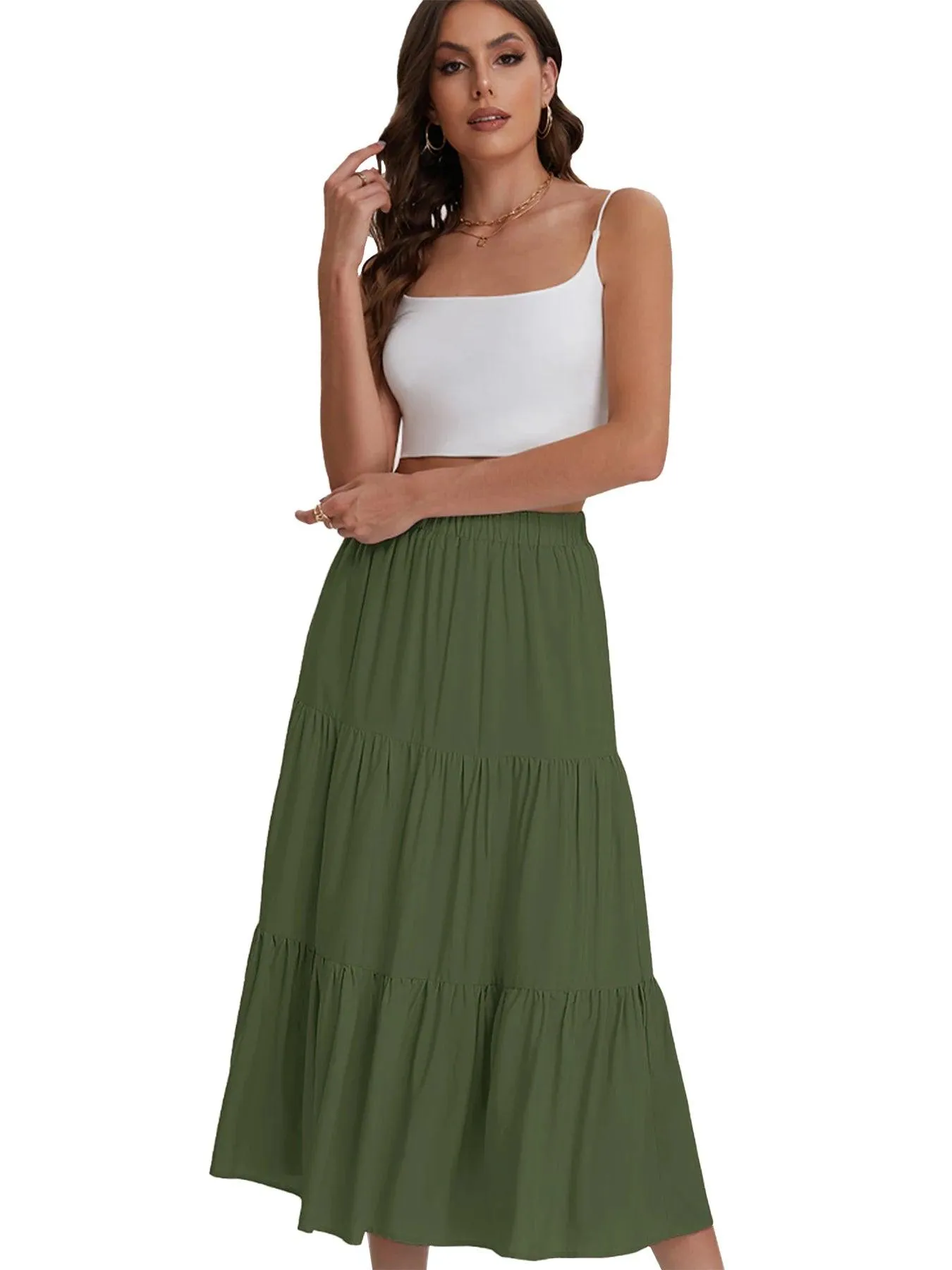 Amelia A-line Maxi Skirt