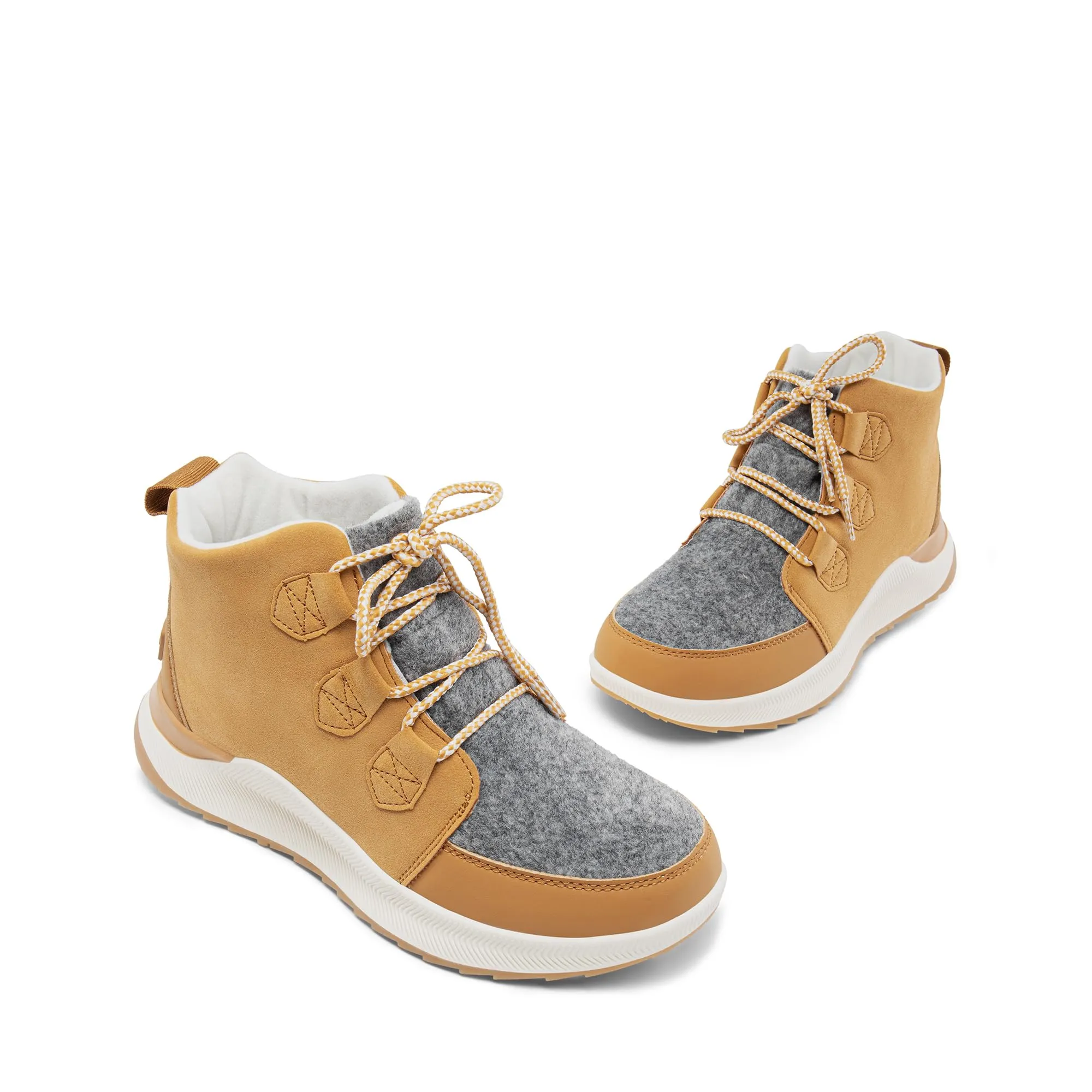 Ankle Winter Boots for Women Waterproof Lace Up Anti-Slip Warm Snow Booties Fashion Sneaker Boots