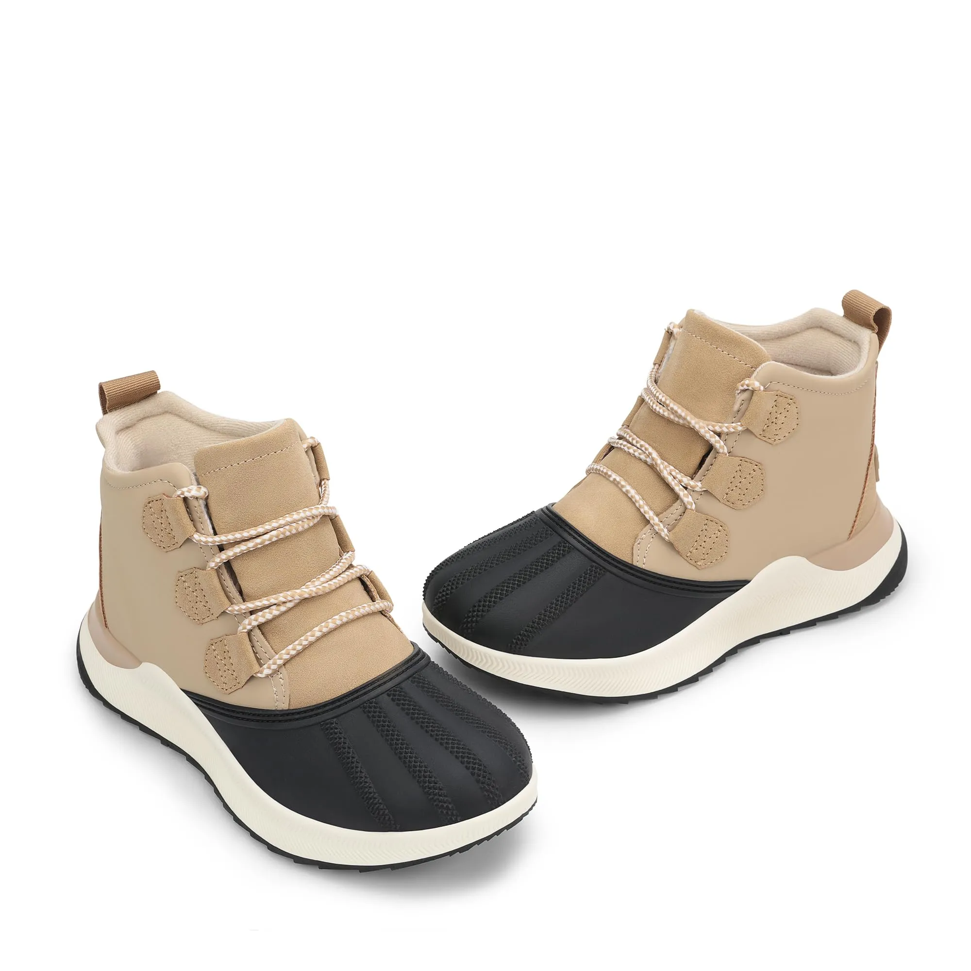 Ankle Winter Boots for Women Waterproof Lace Up Anti-Slip Warm Snow Booties Fashion Sneaker Boots