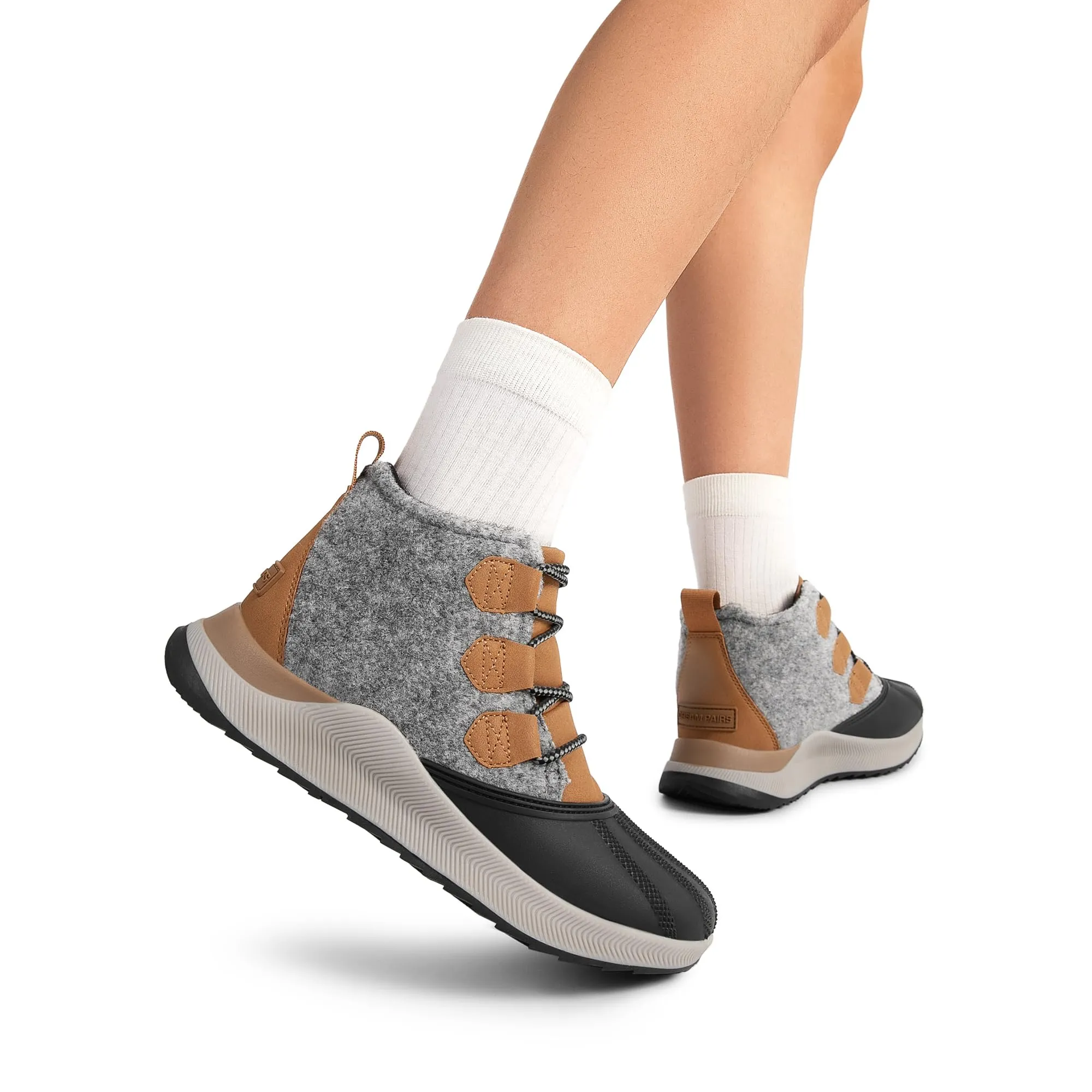 Ankle Winter Boots for Women Waterproof Lace Up Anti-Slip Warm Snow Booties Fashion Sneaker Boots