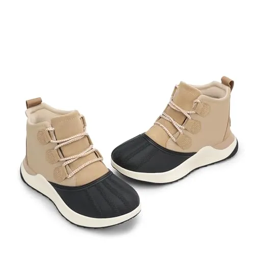 Ankle Winter Boots for Women Waterproof Lace Up Anti-Slip Warm Snow Booties Fashion Sneaker Boots