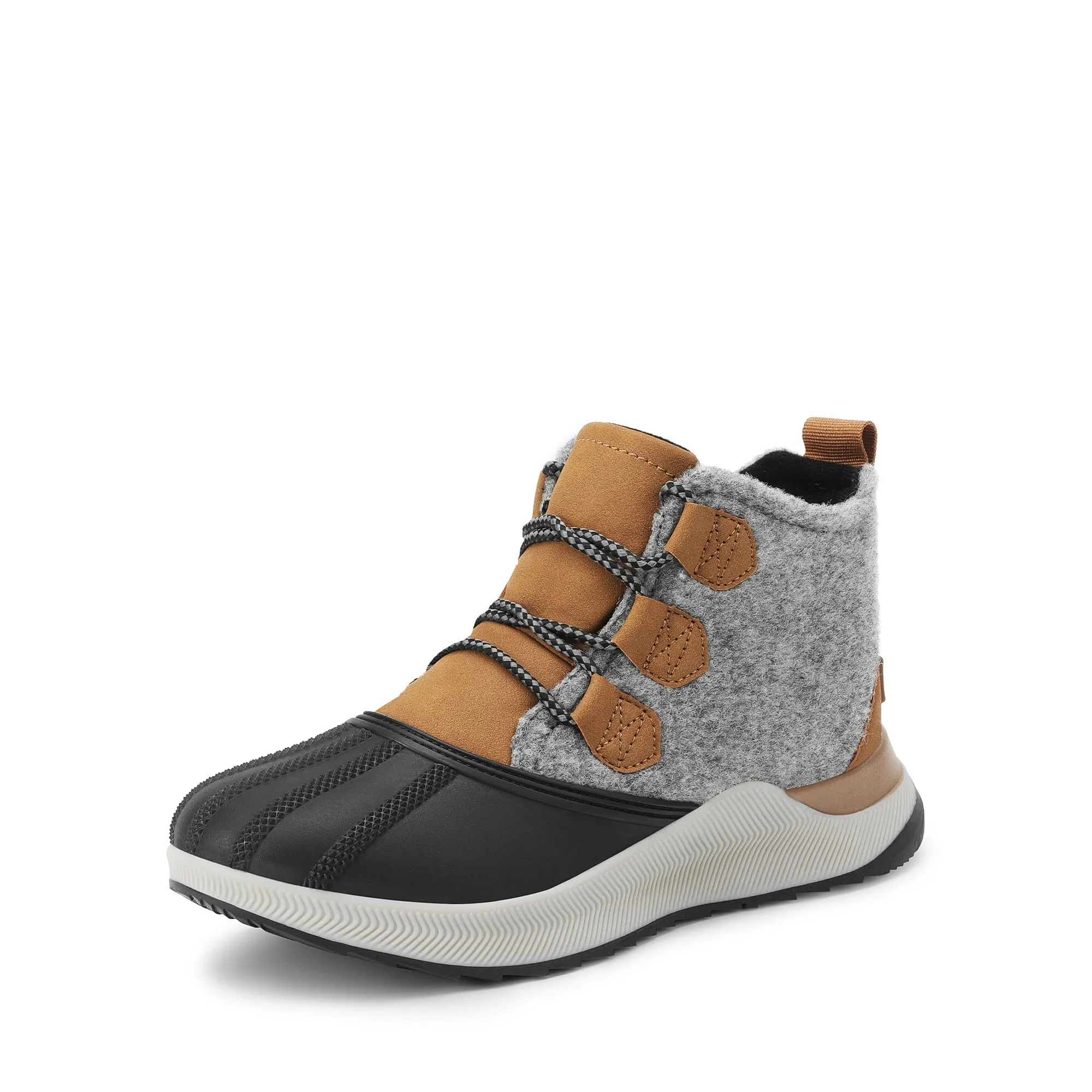 Ankle Winter Boots for Women Waterproof Lace Up Anti-Slip Warm Snow Booties Fashion Sneaker Boots